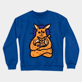 Spirit animal: kangaroo Crewneck Sweatshirt